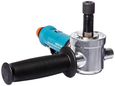 Heavy Duty Right Angle Die Grinder With.55 Hp Air Motor, 15000 Rpm Gearless Design, long shank and ergonomic grip.