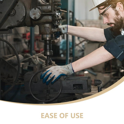 Premium Rubber Belt Replacement For Continuous Sealing Machine 2 Pack shown in use with operator adjusting a conveyor part.