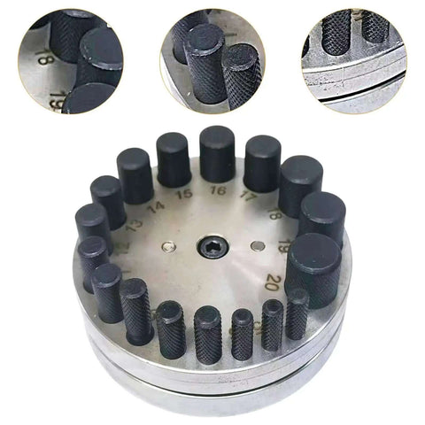 Round Disc Cutter Set For Jewelry And Metalworking Steel Pro Grade Kit With 17 Dies Precise 4mm To 20mm Hole Punch
