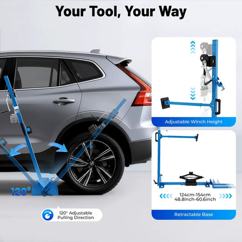 Upgraded Car Dent Repair Tools Kit For Auto Body Restoration Paintless Dent Removal Durable Heavy Duty Pro Grade Set