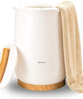 Ultra Large Bucket Towel Warmer For Bathroom With Auto Shut Off, Fits Two 40x70 Oversized Towels, Bathrobes, Blankets And More