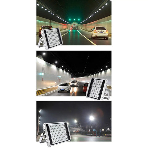 Heavy Duty Led Floodlight Rocked Up With Ip66 Weatherproof Aluminum Spitting Out A Sharp 120 Degree Warm Beam At 70W To 168W in tunnel lighting.
