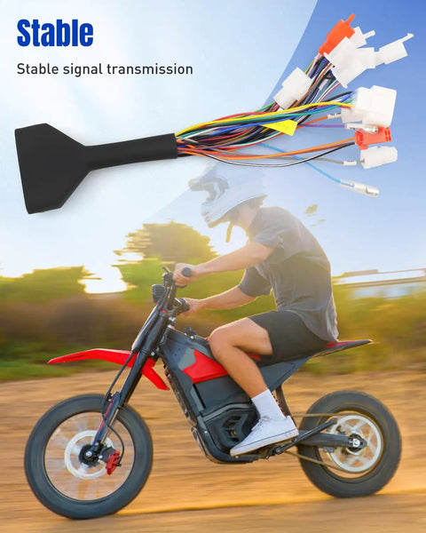 Plug And Play Ebike ESC Controller Replacement Wire Harness For 360 330 490 530 850 1200 1800 2600 with motorbike in motion