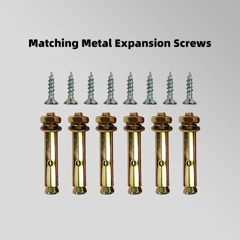 Matching Metal Expansion Screws compatible with Badass Heavy Duty L Bracket For Floating Shelves, 17 Inch Wall Mount Support.