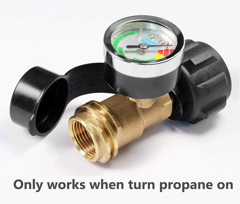 Propane Tank Gauge Level Indicator And Leak Detector For QCC1 Type 1 Tanks Color Coded Gas Pressure Meter for appliances