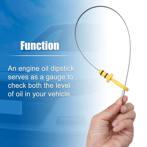 Hand holding Engine Oil Level Indicator Dipstick Gauge Replacement Fits Chevrolet Cruze 2011 2015 Sonic 2012 2015 Trax 2015