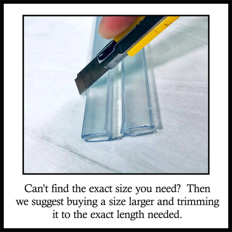 Slick Clear Pvc Piano Hinges For Quarter Inch And Six Millimeter Acrylic Panels With No Sweat Slide Fit Design Keeps Aquarium Lids And Golf Cart Windshields Locked Down Tight 4 Pack with utility knife for trimming.