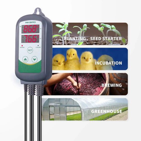 Smart WiFi ITC308 Digital Temperature Controller for home brewing, fermentation, incubation, and greenhouse monitoring