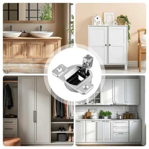 Soft Close Cabinet Hinges For No Drill Installation Silent No Tilt Design Precise Hole Spacing Prevents Sagging And Misalignment