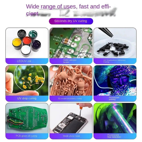 Wide range uses for Straight Up Heavy Duty Dual Head UV LED Curing Lamp 7200W Slick Post Cure Rig for 3D printed resin and repairs.