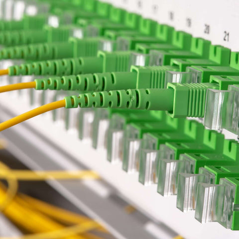 ST To SC Single Mode Fiber Optic Adapters Six Pack Simplex Cable Couplers For Network And Internet in distribution frame