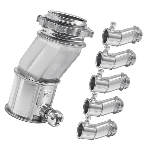 Heavy Duty Zinc Alloy Conduit Adapters With Smart Offset Design For Tricky Tight Spaces Hustle Free Solo Install Slick Half Inch To Half Inch Wire Routing. Set of six offset connectors.