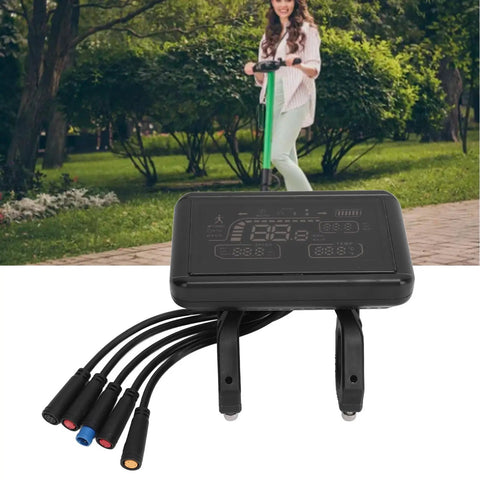 Rugged ABS Electric LCD Display Meter Panel with Speed Gear Power and Mode Indicators for Electric Mods