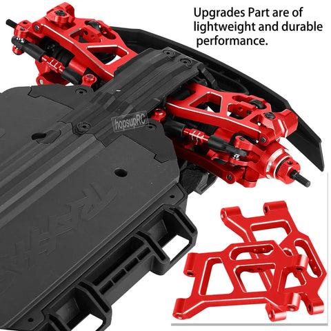Beefed Up Rc Upgrade Parts Kit For Mini Rally Vxl Ford Rs200 And Mini Slash 4x4 Aluminum Suspension Arms Red
