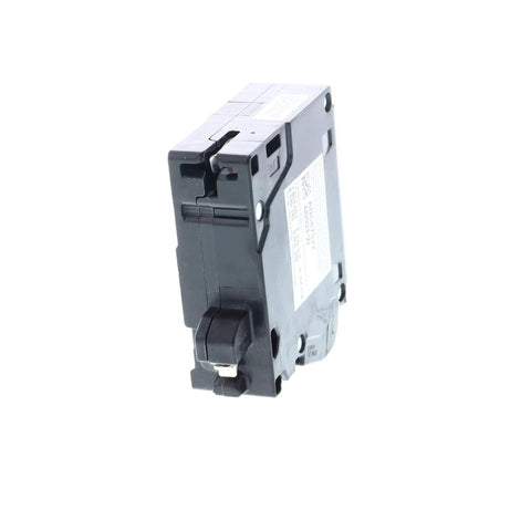 15 Amp 1 Pole GFCI Plug On Neutral Circuit Breaker For Home Electrical Panels Easy Install HACR Rated UL Listed, side view