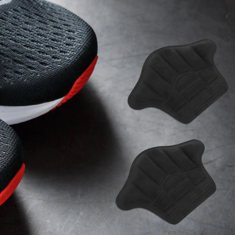 Premium Heel Grips Insert Kit Locks Your Shoes In Place Zero Wiggle Room Foam Heel Pads For Loose Loafers Sneakers And Boots with black foam pads.