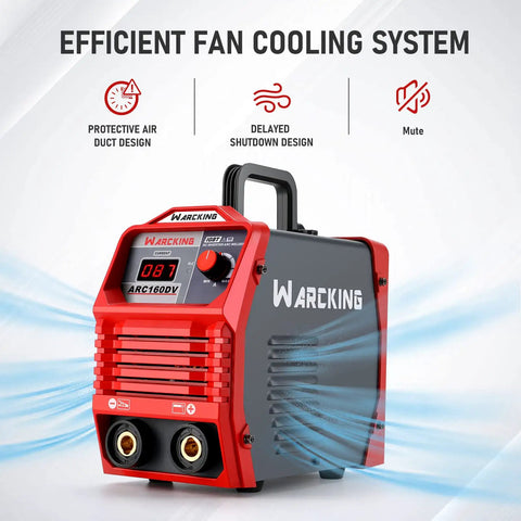 160A Digital Stick Welder Dual Voltage 110 220V IGBT Inverter Arc Welder with fan cooling system