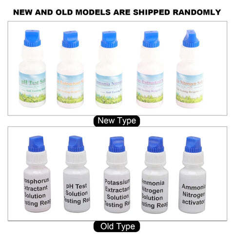 Soil Test Kit For Agriculture And Gardening Liquid pH And NPK Solution Real Time Readings bottles new and old models