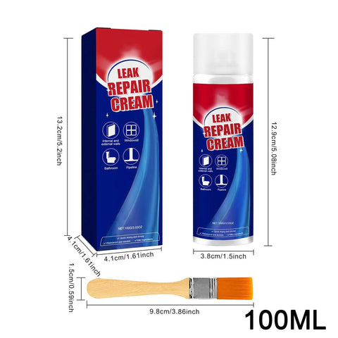 All Weather Sealant Spray For Roofs Tile Concrete And Bathrooms, 100mL bottle and packaging with brush visible