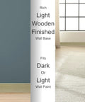 Moisture Resistant Vinyl Baseboard Molding With Wood Grain Finish Quarter Inch Thick Four Inch Tall Rubber Wall Base Trim Waterproof