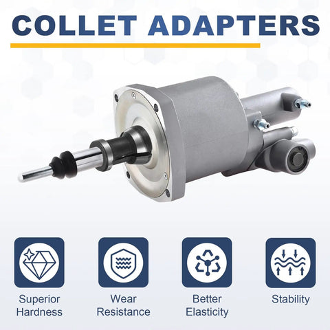 2Pcs 8mm Carbon Steel Router Collet Reduction Sleeve Adapter With M15 Nuts For Woodworking And DIY CNC Engraving Conversion Chuck