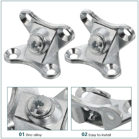 Butterfly Corner Brace Brackets 12 Pack Zinc Alloy Silver Shelf Brackets For Cabinets And Beds Easy Install Multifunctional Corner Connectors
