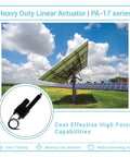 12V High Force Linear Actuator With 1 Inch Stroke 850 Lbs Push Pull Industrial Heavy Duty Actuator IP65 Protected PA17