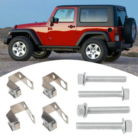 Dodge Ram Jeep Manifold Bolts And U Nuts Kit 4 Pack Direct Replacement For Damaged Manifold Hardware Premium Grade Steel Construction For Easy Install In Engine Bay Fits 1500 2500 3500 Durango Grand Cherokee Wrangler, bolts and U nuts