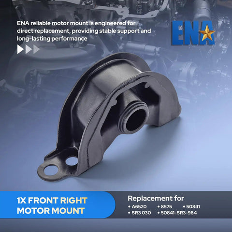 Heavy Duty Front Right Engine Motor Mount For Honda Acura El Integra Civic Crv 1994 To 2001 Shop Grade Damping Bracket, steel construction.