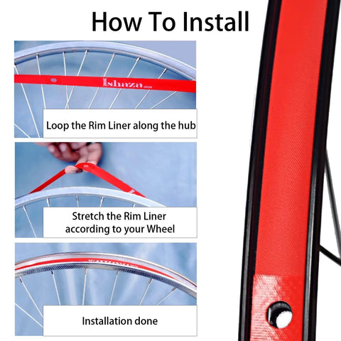 How to install Two Pack 26 Inch Bicycle Rim Tape Rim Strip Eighteen Millimeter Wide High Pressure Puncture Resistant Inner Tube Protection