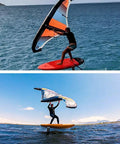 Riders using Inflatable Surf Wing For Windsurf And Kitesurfing With Dual Airbags And Window Inflator Lightweight Nylon Wing Foil