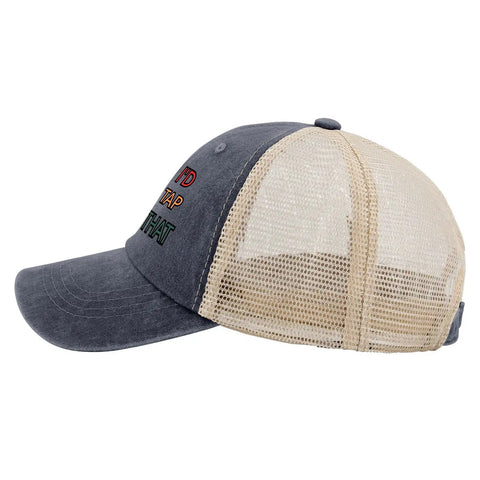 Women Adjustable Summer Trucker Cap For Everyday Style And Personal Expression With A Secure Buckle Fit, side view