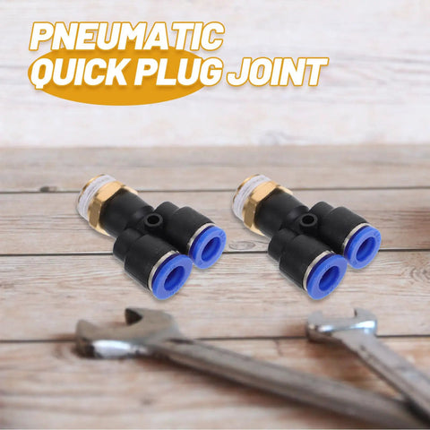 Top Tier 16 Piece Air Hose Connector Fitting Kit Made With Tough Abs And Copper For Fast Push-To-Connect Setup On Any Air Compressor Or Pressure Washer Job: pneumatic quick plug joints with wrench