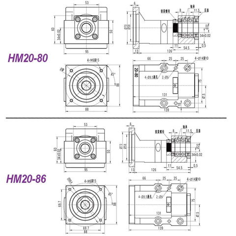 Heavy Duty 25mm Ballscrew Kit SFU2510 C7 Grade With Single Nut And BF20 Coupler DSG25H End Supports Fits Nema32, HM20-80 drawing