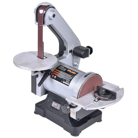 Allwin Benchtop Mini Disk and Belt Sander for Precise Finishing, compact tool with a sanding surface for small parts.
