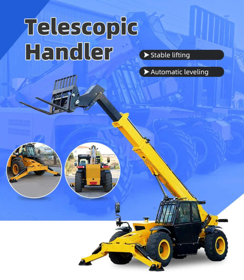 Compact Electric Forklift Truck One To Two Point Five Ton Capacity Smooth Counterbalance Pallet Lifter Plug And Play Setup with Telescopic Handler design.