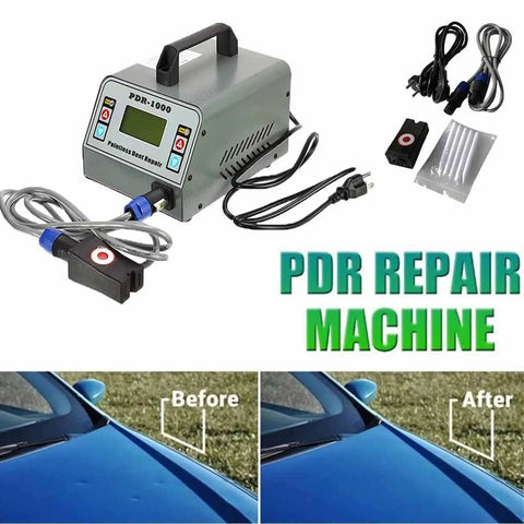 Image of 1000W Induction Heater Dent Repair Kit For Auto Body Paintless Dent Pulling And Sheet Metal Repair with before-after results.