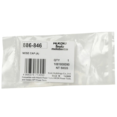 Package of Nose Cap Replacement Kit for NT50GS Nailer 4 Pack, Durable Plastic Caps labeled for NT50GS model.