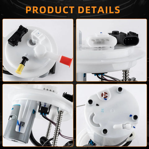 Close-up views of Electric Fuel Pump Assembly Direct Fit For Buick Enclave 2009 2017 GMC Acadia 2009 2016 Acadia Limited 2017.