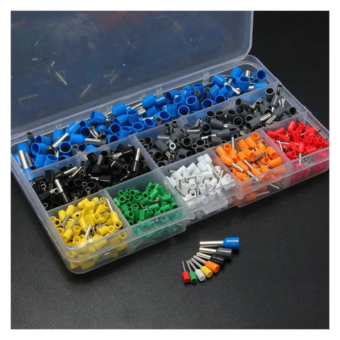 Rock Solid Tystabpc 175mm Ferrule Crimper Plier Plus Huge 800 Connector Terminal Box Tool Kit For Pros Who Need Serious Grip And Durable Performance Everyday color ferrule organizer box