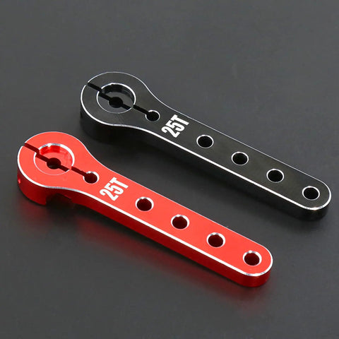 Two Pack Metal 25T Servo Horn 56mm 25 Teeth Extension Servo Arm For RC Planes, Helicopters, And Cars Aluminum CNC Machined
