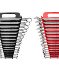 30 Piece Combination Wrench Set With Inch And Metric Wrenches, Angled Open End For Easy Fit, Durable Holder Included