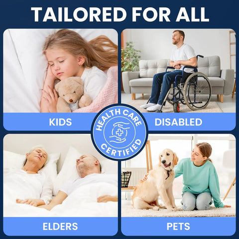 Image showcasing Ultra Heavy Duty Disposable Adult Incontinence Bed Pads Boss Level for kids, disabled, elders, and pets.