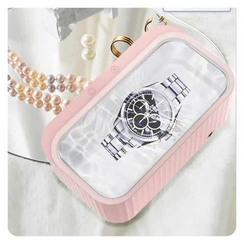 Check out this slick Hualuck ultrasonic cleaner for spotting your jewelry, glasses, watches and manicure stones.