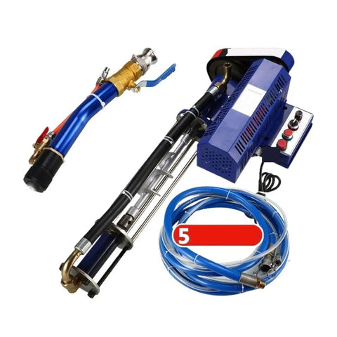 Heavy Duty 2800W Electric Paint Sprayer For Exterior Walls Putty And Stucco Grind Through Thick Mixes And Roll Smooth On Brick Or Concrete All Day Long, featuring nozzle, pump, and hose.