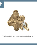 Brass valve for Wynford Chrome Posi Temp Eco Performance Shower Trim Kit Valve Required T4502EP.