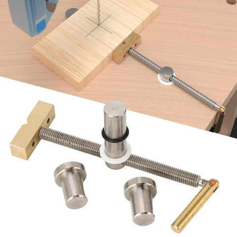 Beefy Woodworking Bench Dog Clamp For Pro Grade Workholding, CNC Precision Carpenter Tool with copper and steel components