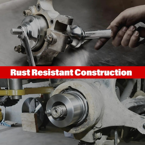 Badass Atv Wheel Bearing Removal Tool Crafted From Rugged Steel And Durable Aluminum For Precise Pulling On Forty And Forty Four Millimeter Units shown in use.