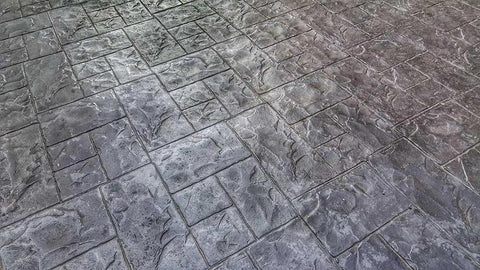 Top Shelf Pro Grade High Gloss Wet Look Concrete Sealer That Really Gonna Make Your Driveway Shine With Hard Hitting Protection And Deep Color Enhancement For A Solid Five Gallon Finish on stamped concrete driveway.