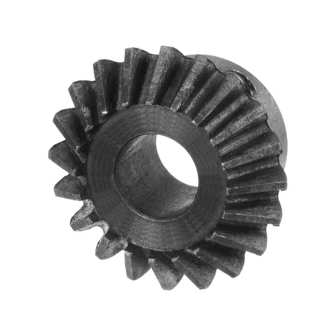 Close-up of a single gear from Bevel Gear Set 2 Pack 1M 20 Teeth 10mm Shaft Hole 1 To 1 Ratio 1.5 Module 90 Degree Steering Gear Made From 45 Steel